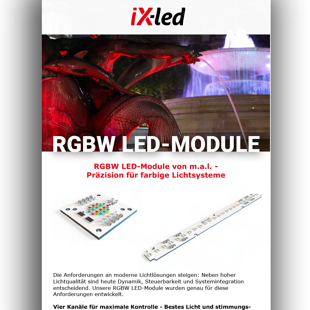 Newsletter Vorschau: RGBW LED-Module - April 2026